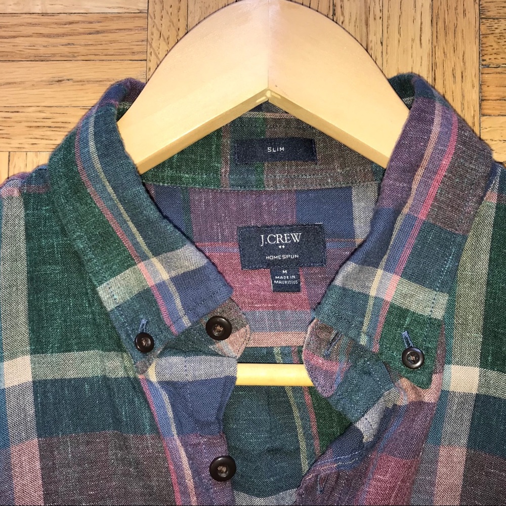 J. Crew Homespun Flannel Styled Button Down